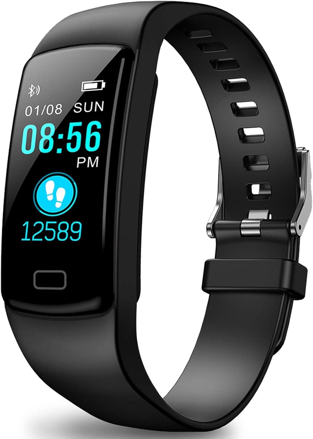 Fitness Tracker - Activity Tracker with Heart Rate Monitor - Fitness Watch Waterproof Smart Watch with Step Counter - Pedometer Watch for Kids Women and Men