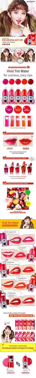 [Peripera] Vivid Tint Water 5.5ml #2 Peach Squeeze