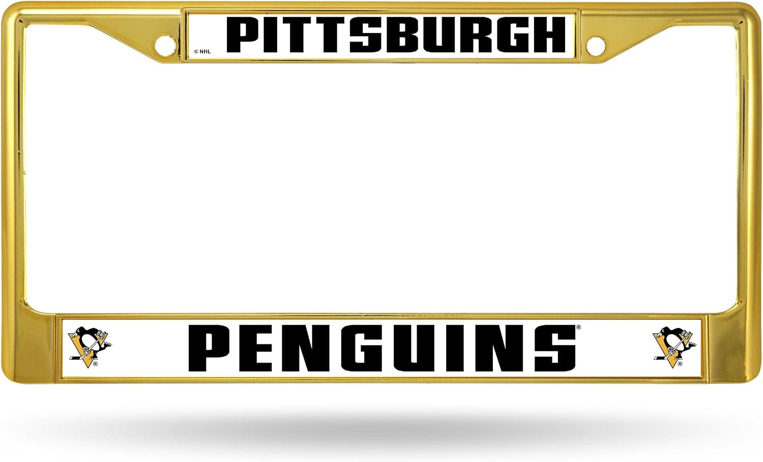 Rico Industries NHL Unisex-Adult Standard Chrome License Plate Frame