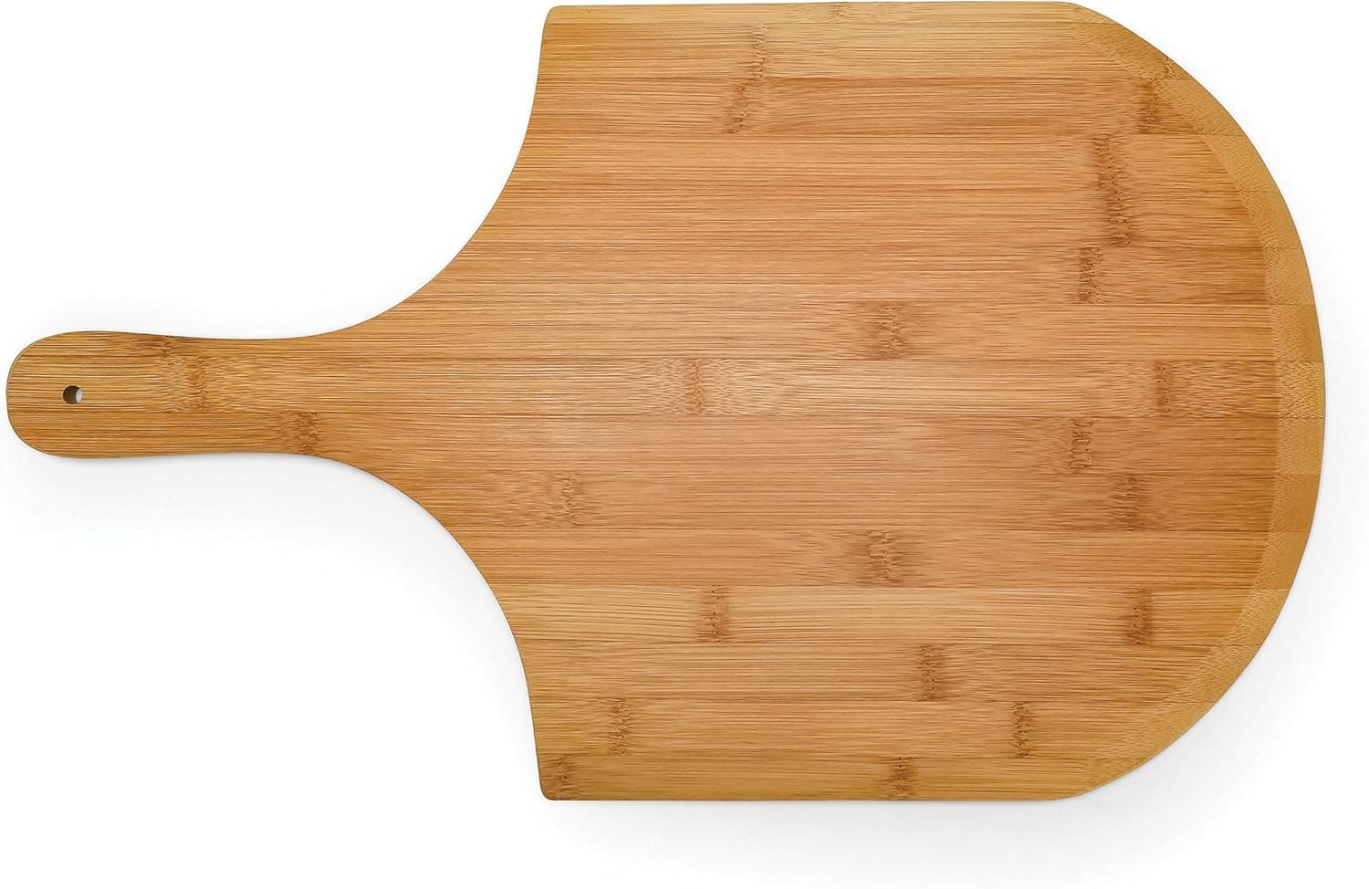 Camco Bamboo Pizza Peel, Charcuterie with Handle - Pizza & Bread Serving or Baking Board | Cutting Board & Serving Tray for Fruit, Vegetables and Cheese - (53000)