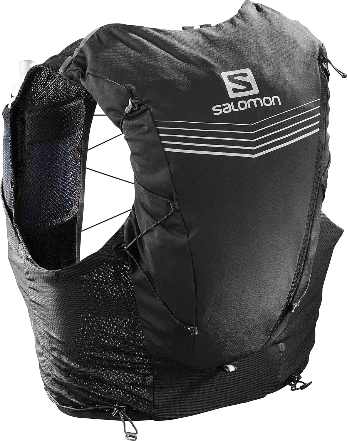 Salomon Mens Advanced Skin 12 Set Running Vest, Black, Small
