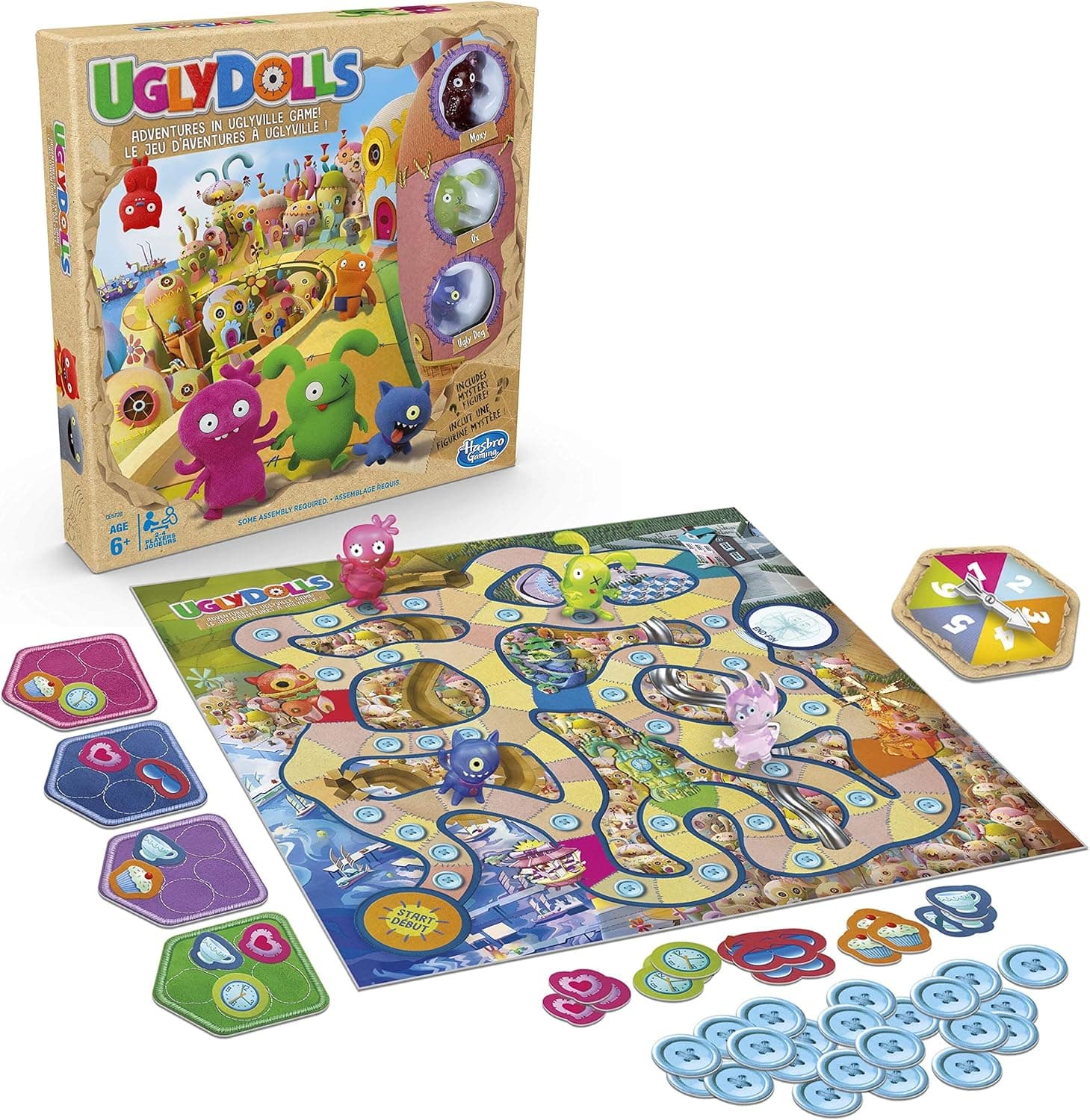 Hasbro Gaming Uglydolls: Adventures in Uglyville Board Game for Kids Ages 6 & Up