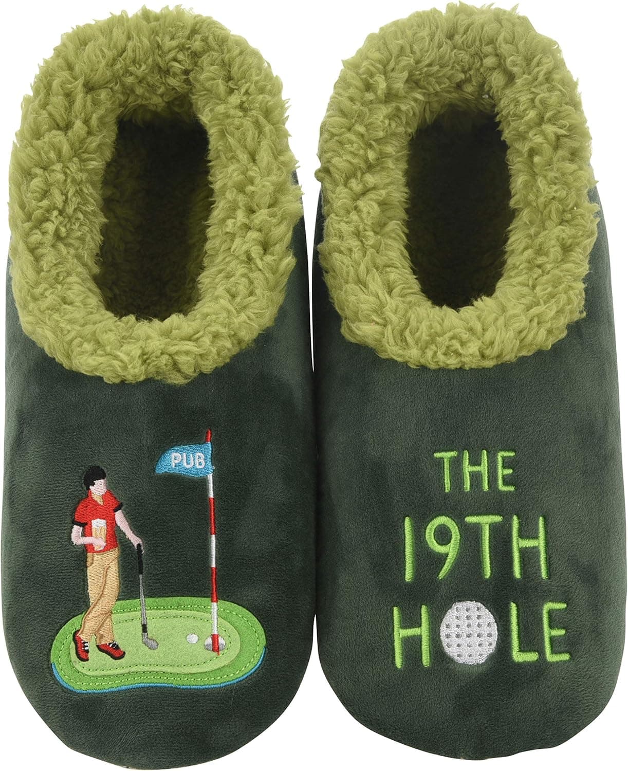 Snoozies Mens Slippers - Pairables House Slippers for Men - The 19th Hole