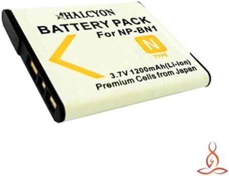 Halcyon 1200 mAH Lithium Ion Replacement Battery for Sony Cyber-Shot DSC-W530 14.1 MP Digital Camera and Sony NP-BN1
