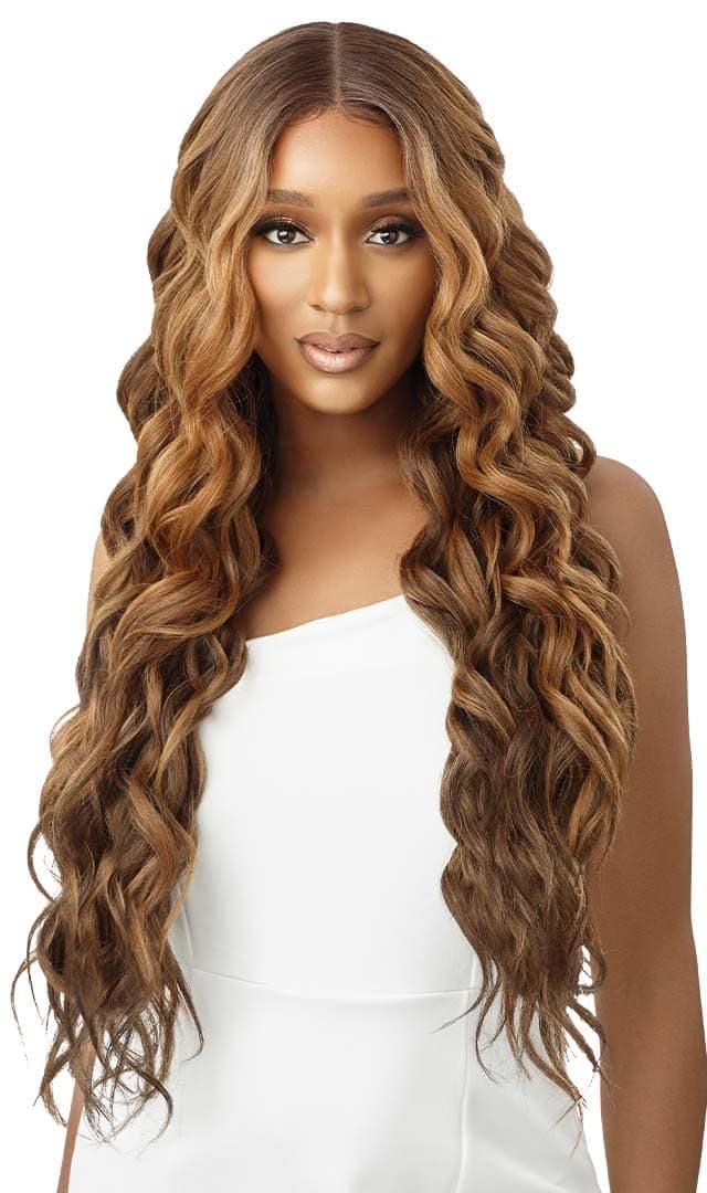 Outre Lace Front Sleeklay Part Flat Lace Finish HD Transparent ADELAIDE (1B)