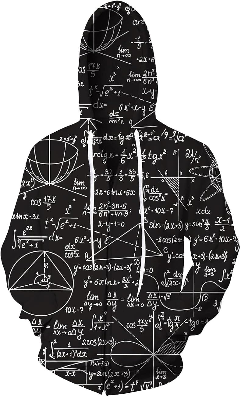 UNIFACO Unisex 3D Full Zip Hoodie Realistic Wolf Print Hooded Sweatshirt Jacket with Pockets S-XXL