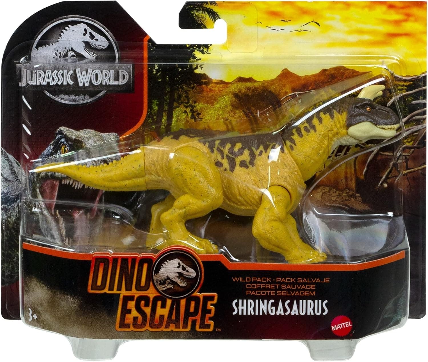Jurassic World Dino Escape Wild Pack Shringasaurus 7 in Long