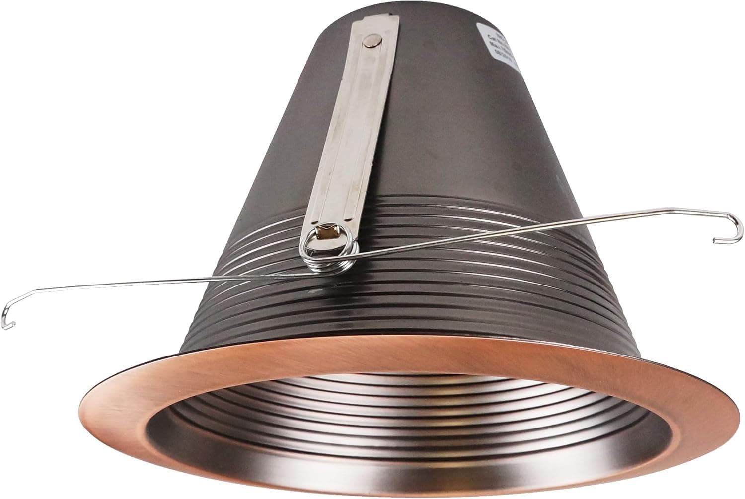NICOR Lighting 6 inch Bronze Airtight Cone Baffle Trim, Fits 6 inch Housings (17550ABZ)