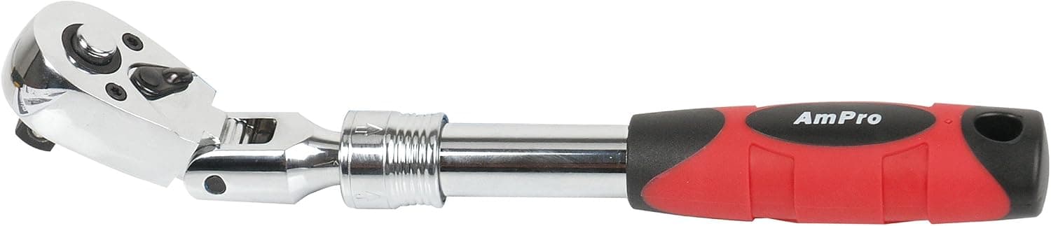 AMPRO T29773 3/8-Inch 9 1/2-Inch to 13 1/2-Inch Dr Extendable Flex Ratchet