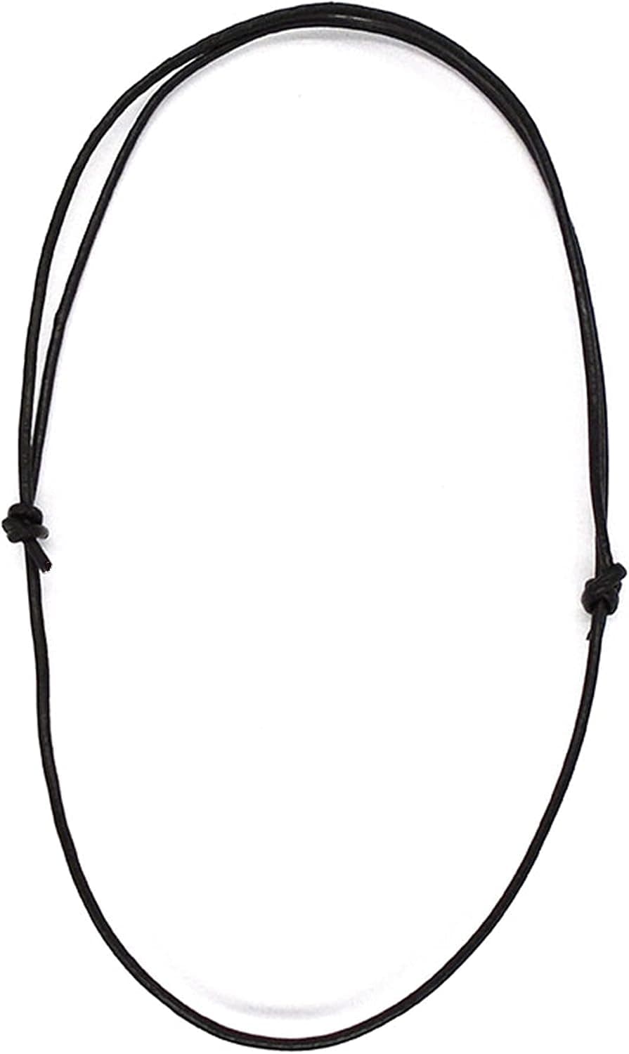 KAGSTRRMTA Black wax Rope Chain Cord Slide Knot Adjustable Choker Necklace For DIY Craft Jewelry Making 18-27inch