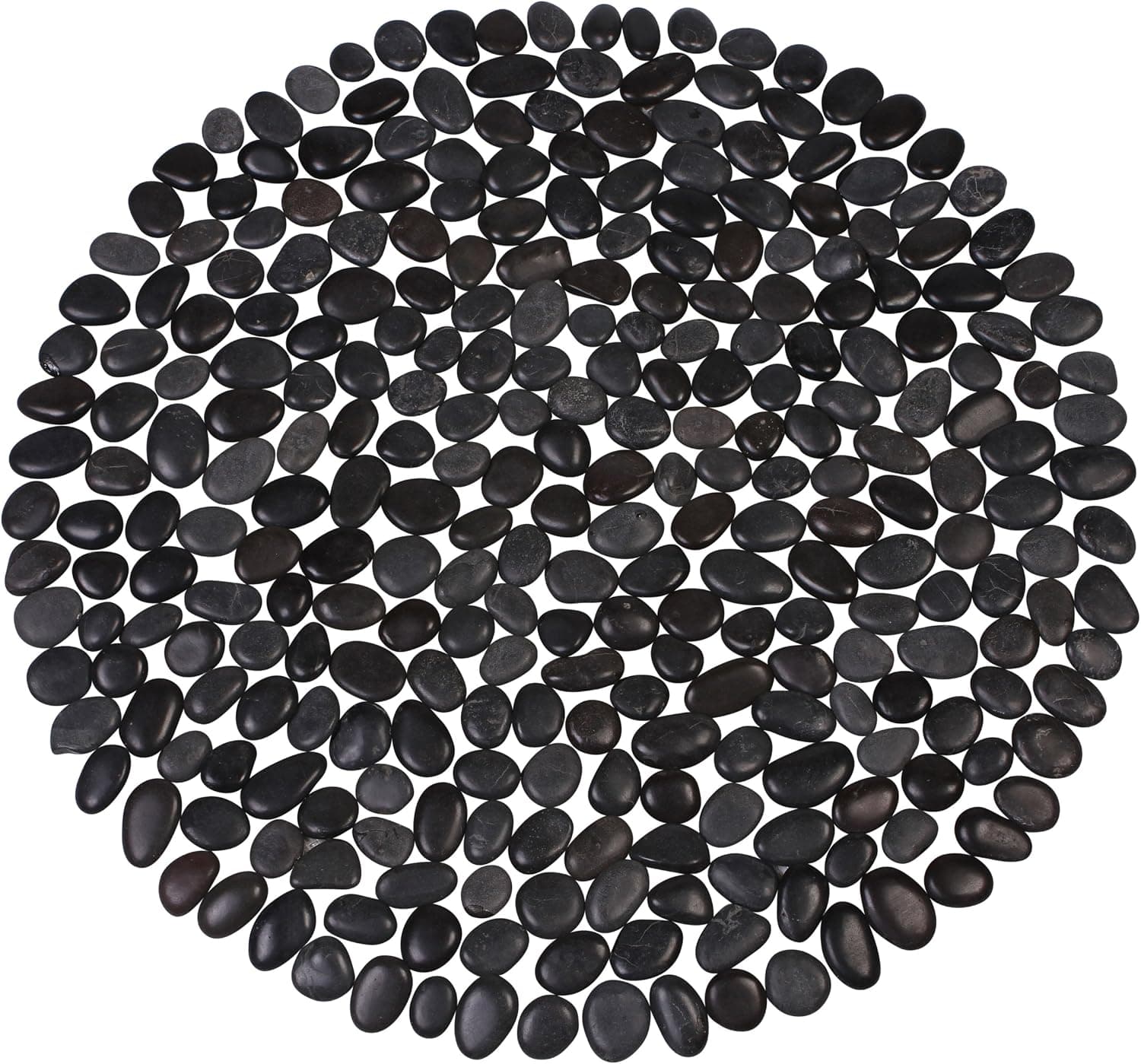 Design Ideas BeachStone Placemat, Round, Gloss Black