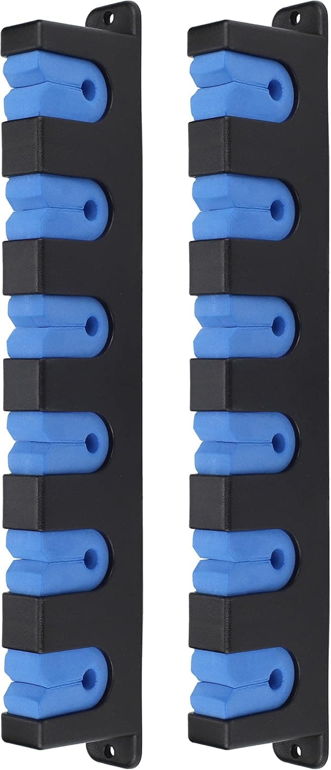 Ducurt Horizontal Fishing Rod Rack Holders Wall-mounted Fish Pole Holder for Garage & Boat 6-Rod Storage Racks -1 Pair