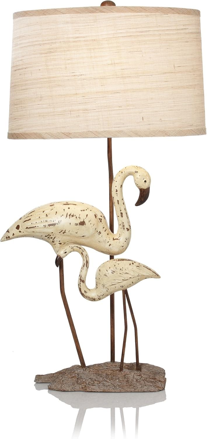 Greenwich Lighting Shoreline Accent Lamp, Distressed White/Gray