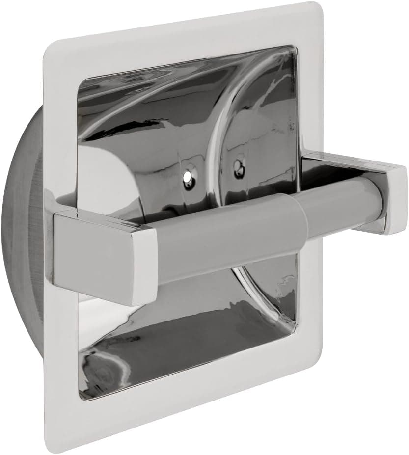 Franklin Brass Century Recessed Toilet Paper Holder, Bright Stainless Steel, Bathroom Accessories, 5567B