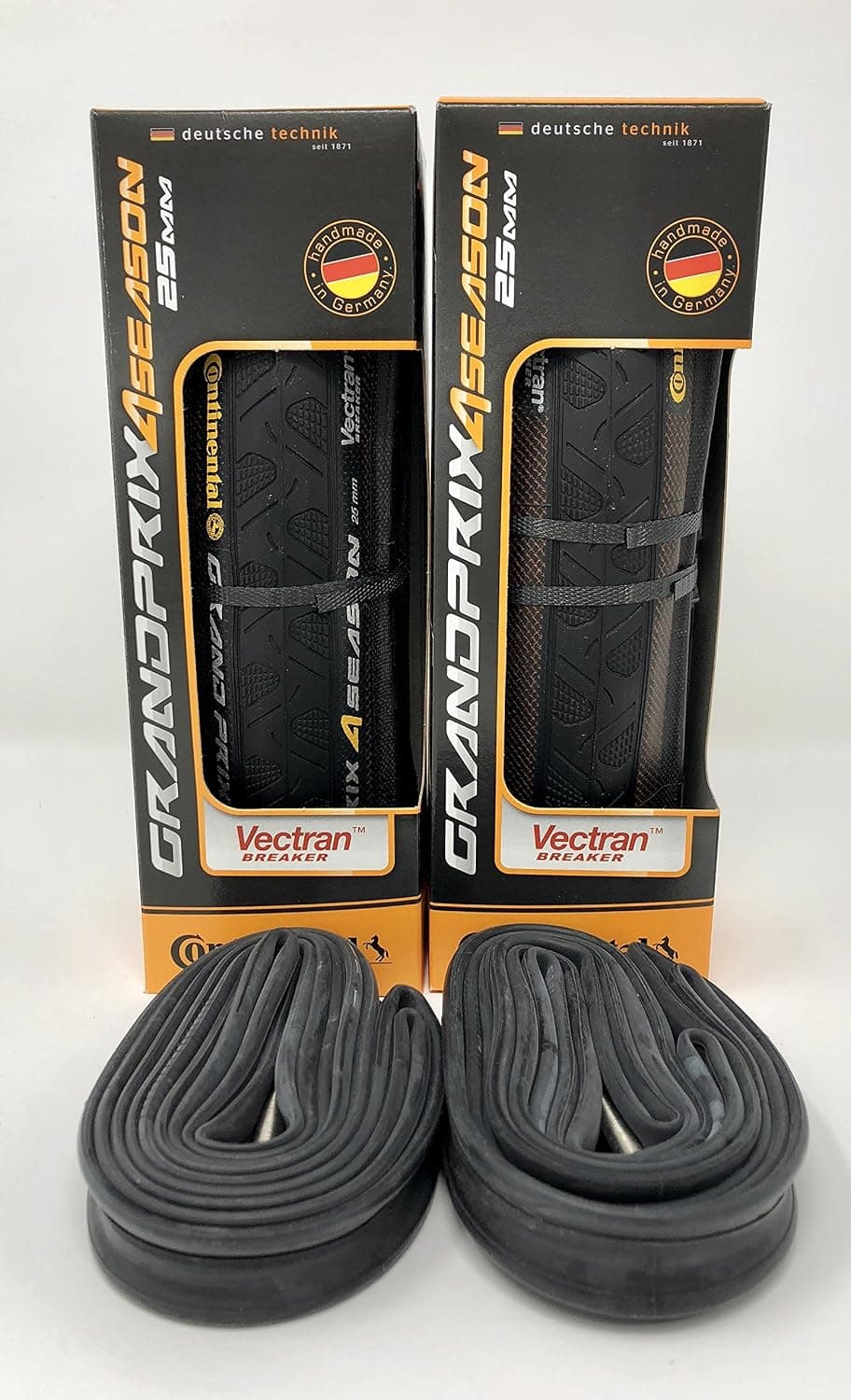 2 Pack Continental Grand Prix 4-Season with 2 Pack Alta Performance Tubes