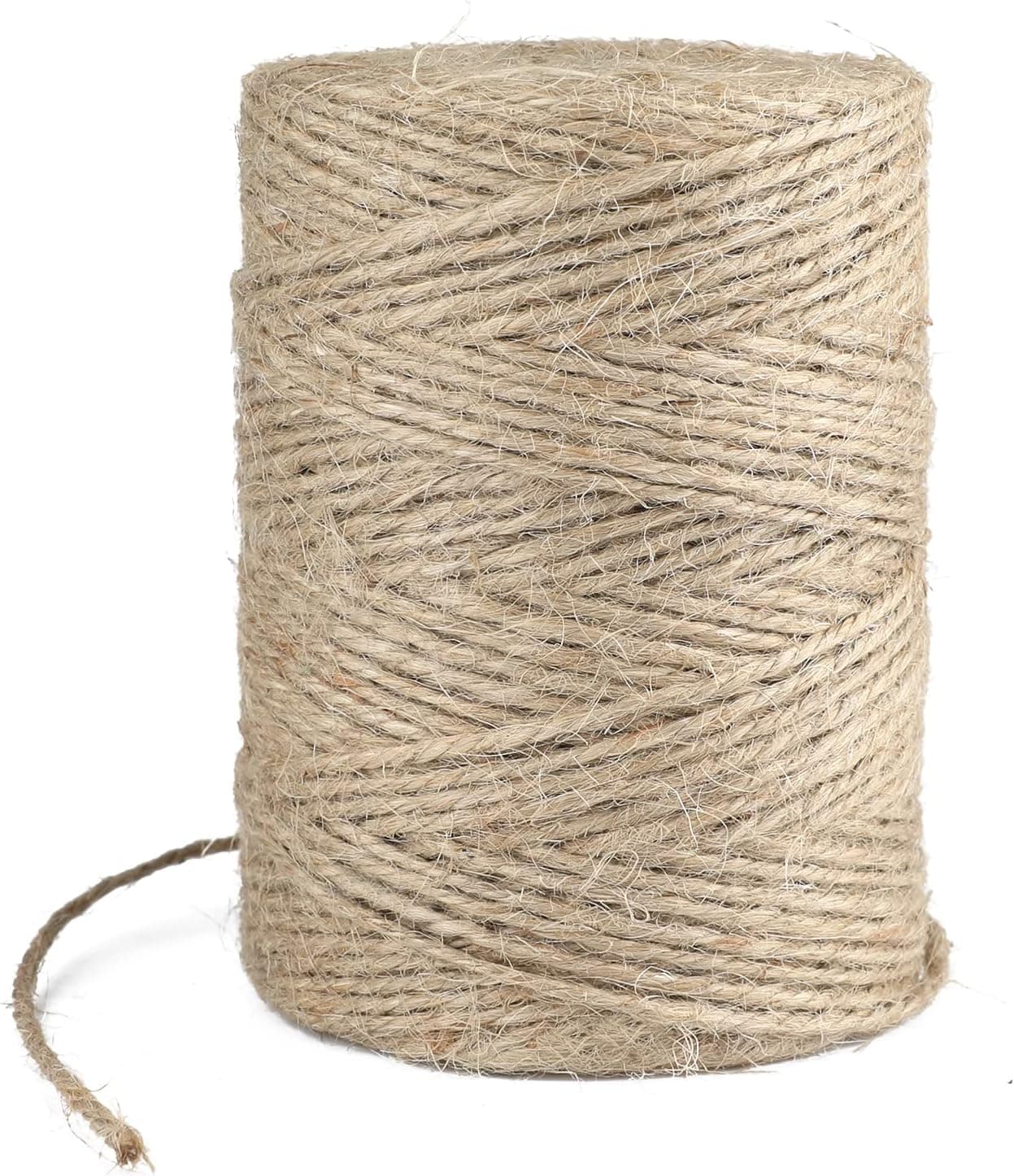 3mm Jute Twine,328 Feet Natural Jute Twine String for Crafts Gift Twine Durable Packing String Gift Wrapping Twine