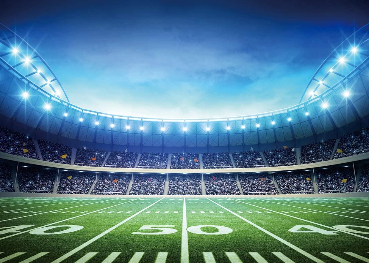 SJOLOON Football Field Backdrop Super Bowl Backdrops for Photography Sports Themed Party Decoration Banner Studio Props 11981 (7x5FT)