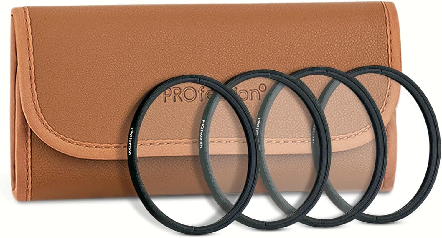 PROfezzion 77mm Close-Up Filter Kit (+2 +4 +8 +10) Macro Lens Filter Set for Canon EF/Nikon AF-S/Sigma 24mm f1.4 DG HSM Kit Lens & Other Lenses with 77mm Filter Thread