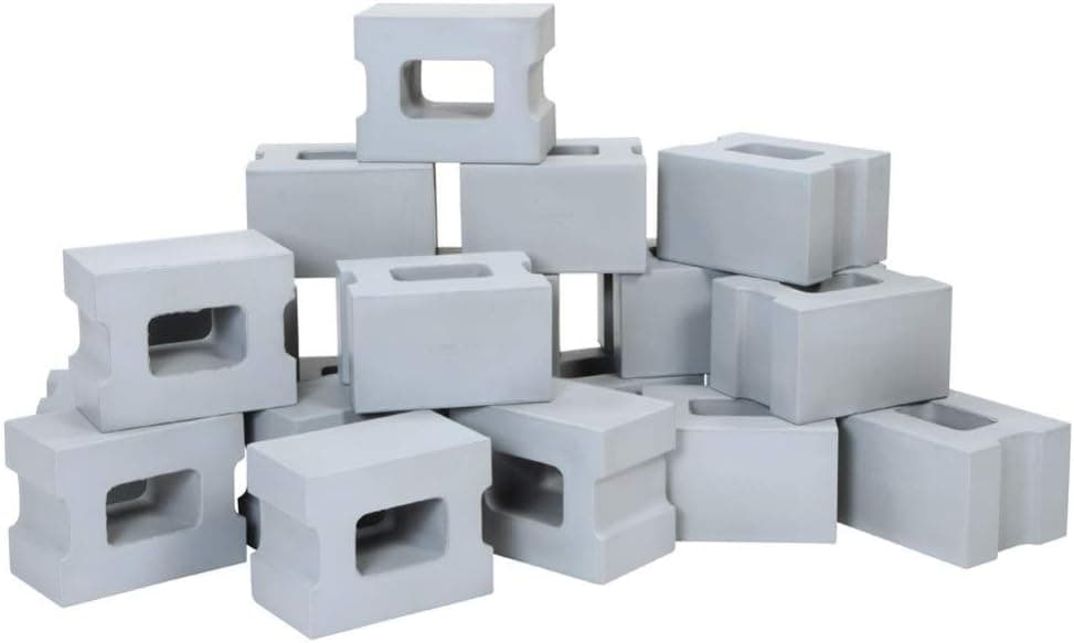 Kaplan Early Learning Foam Cinder Block Builders - Set of 20