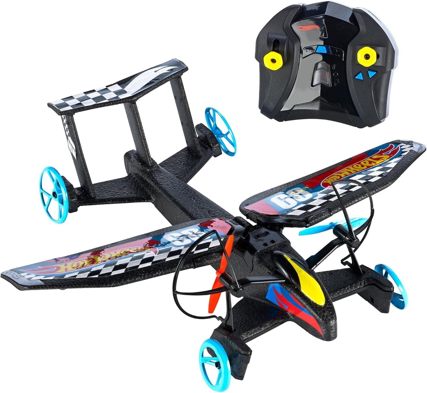 Hot Wheels Sky Shock Transforming Remote Control Vehicle, Blue