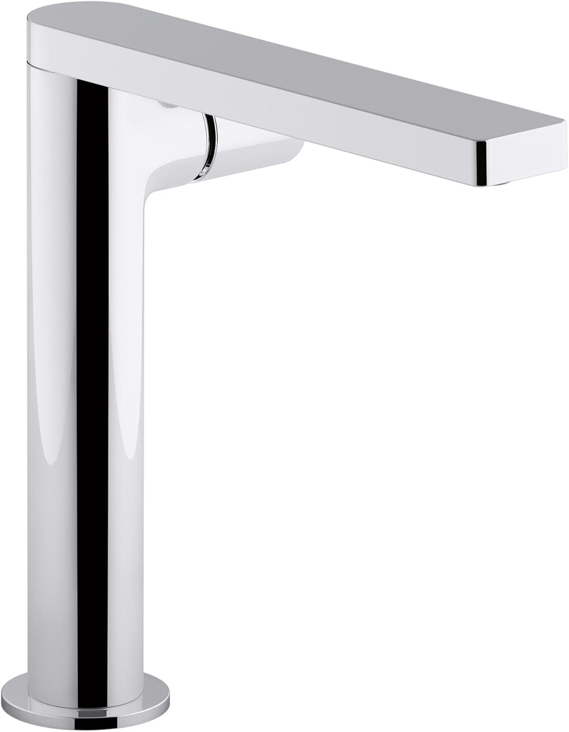 KOHLER K-73159-7-CP 73159-7-CP Composed Tall Single Bathroom Sink Faucet with Cylindrical Handle, Polished Chrome