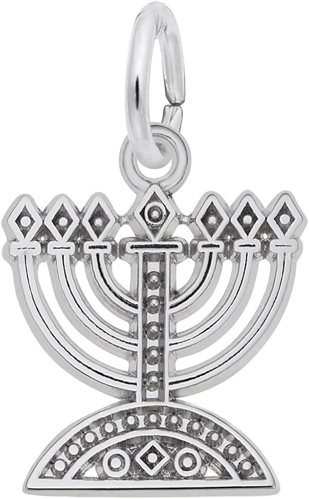Menorah Charm, Charms for Bracelets and Necklaces