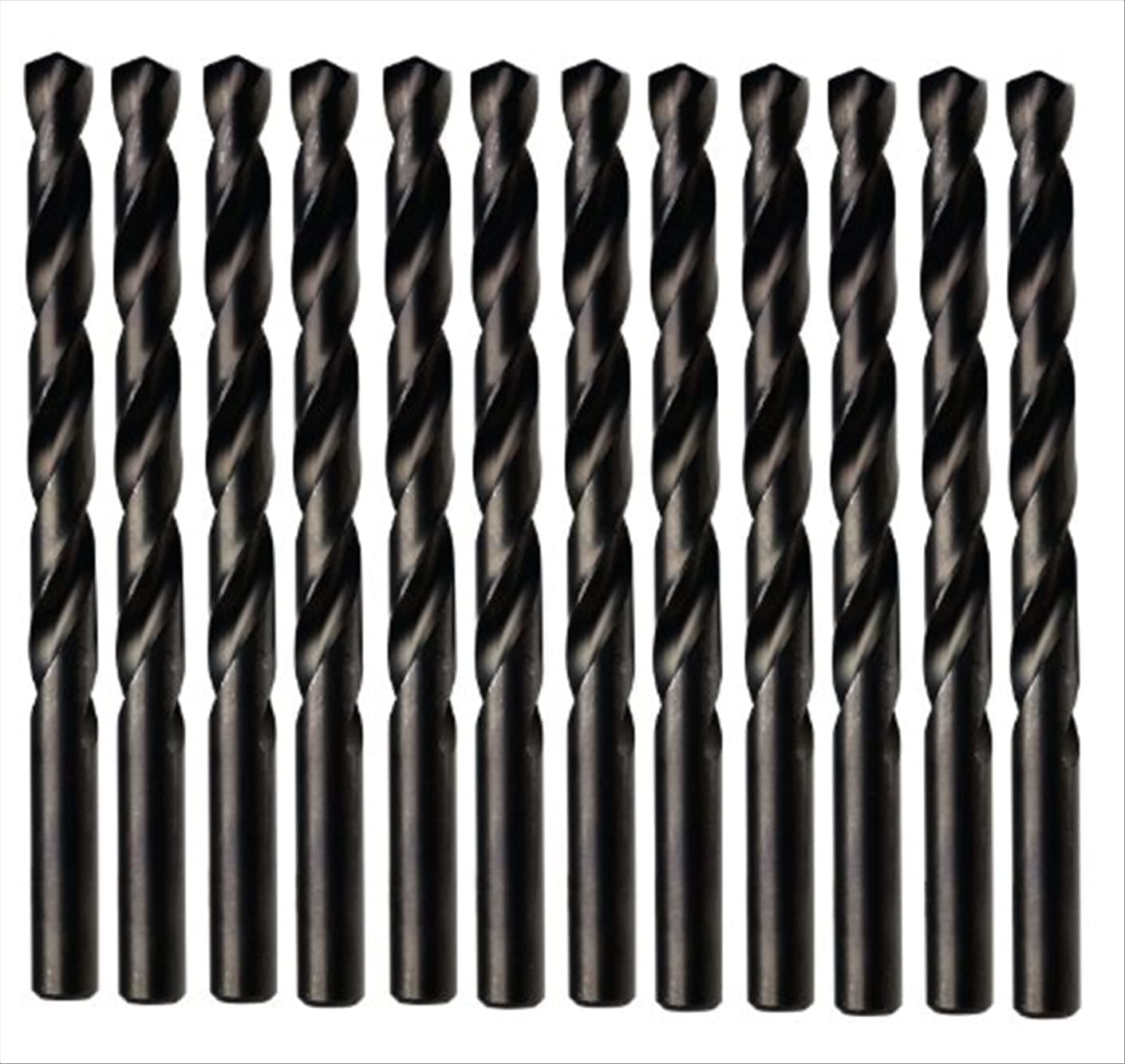 IRWIN 63510 5/32-Inch Black Oxide 135-Degree Jobber Length, Pack of 12