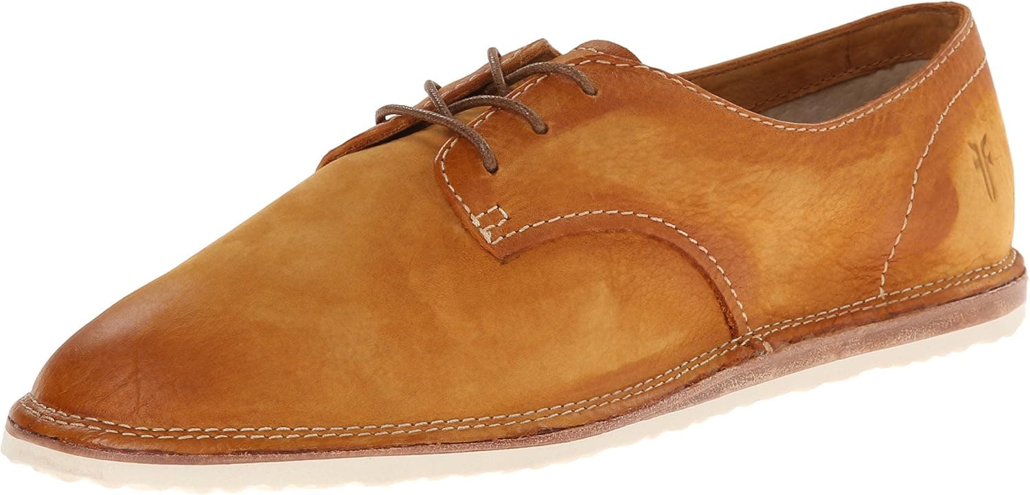 FRYE Women's Milly Oxford, Camel Buffed Nubuck, 6.5 M US