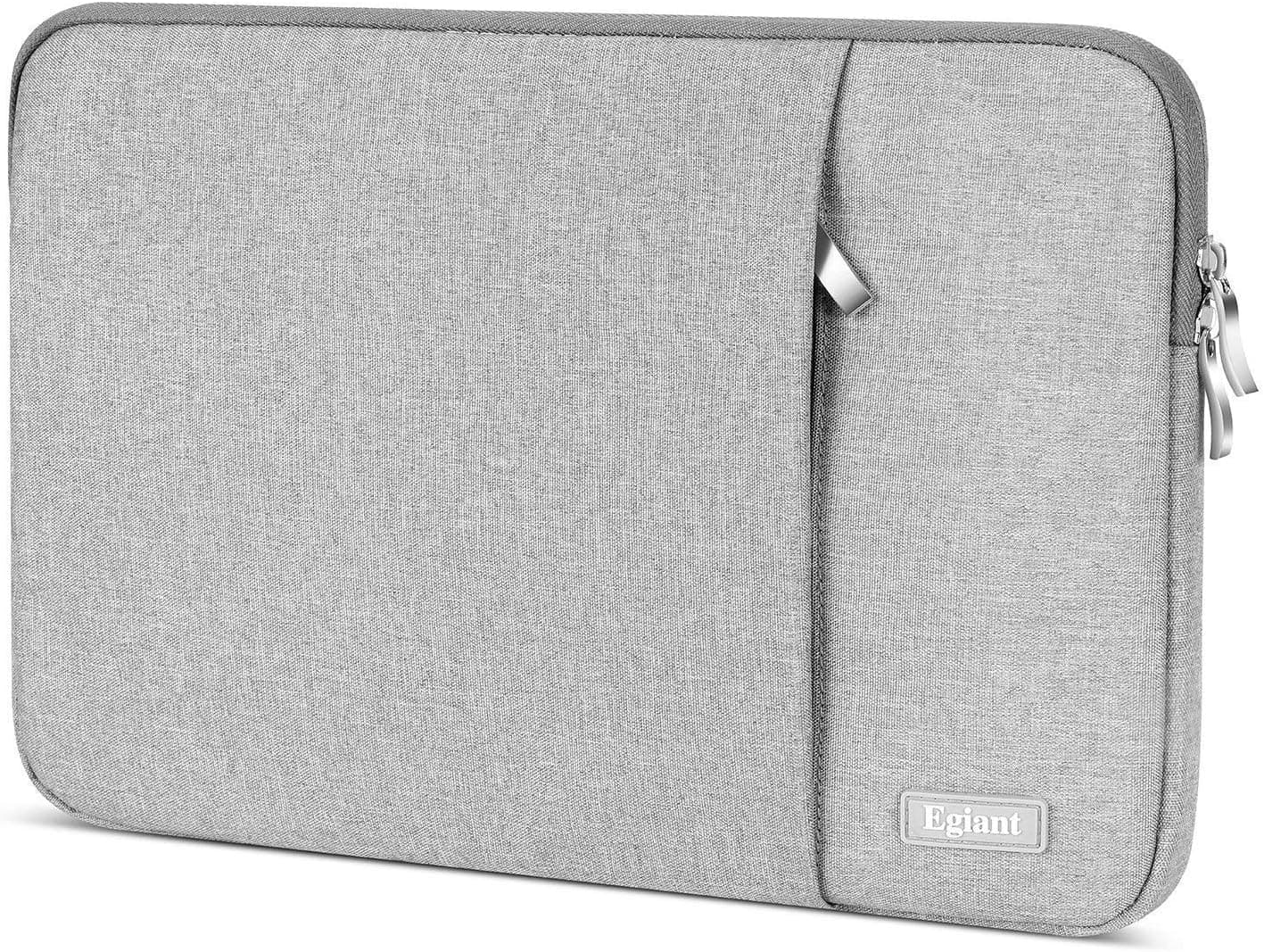 Laptop Sleeve 15.6 Inch, Egiant Water-Resistant Carrying Case Bags Compatible 15.6 Inch Asus Computers, Protective Notebook Chromebook 15 Case, Grey