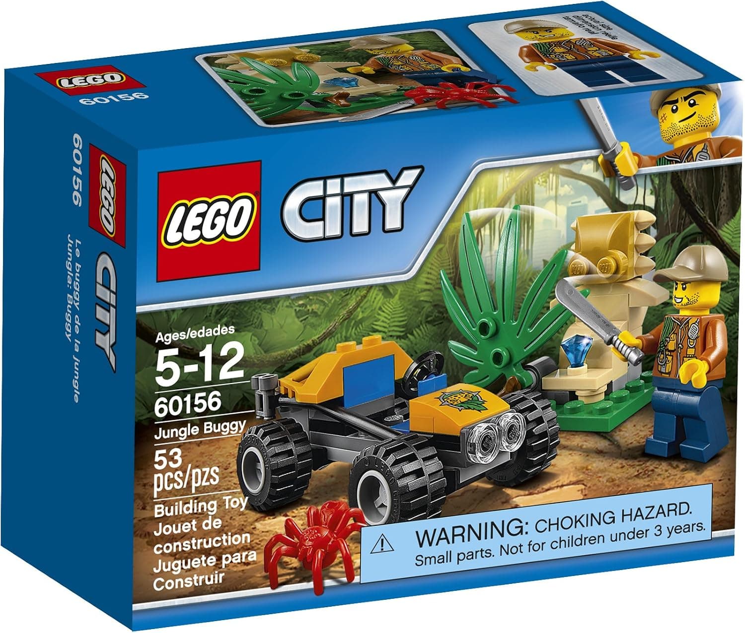 LEGO City Jungle Explorers Jungle Buggy 60156 Building Kit (53 Piece)