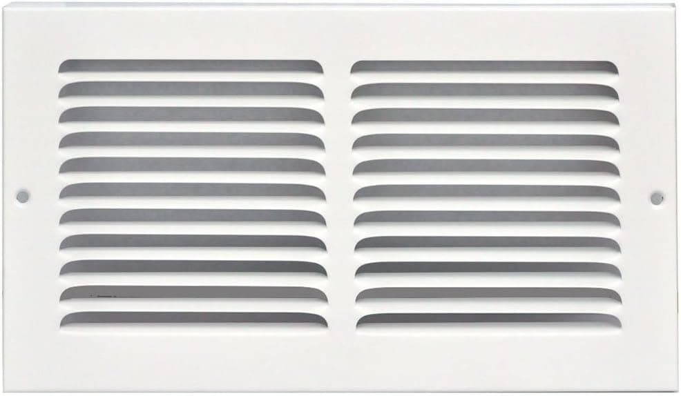 Speedi-Grille SG-126 RAG 12-Inch by 6-Inch White Return Air Vent Grille with Fixed Blades