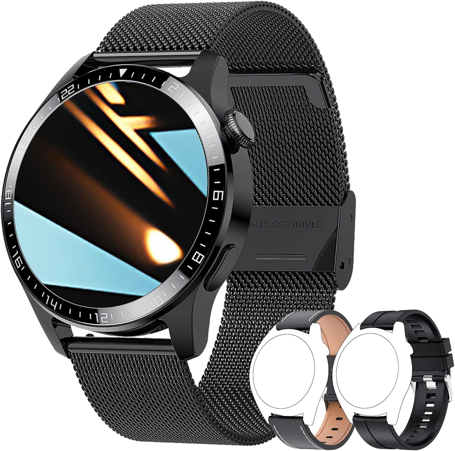 JENYNG Smart Watches for Men (Make or Receive Calls), IP67 Waterproof Fitness Tracker Smart Watch for Android iPhones with Sleep, Heart Rate Blood Pressure Monitor Watch
