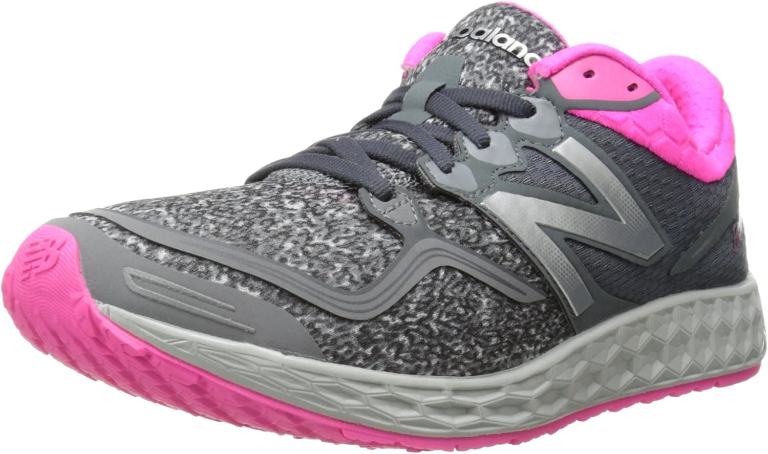 New Balance Women's Fresh Foam Zante V1 Running Shoe, Grey/Pink, 8 D US