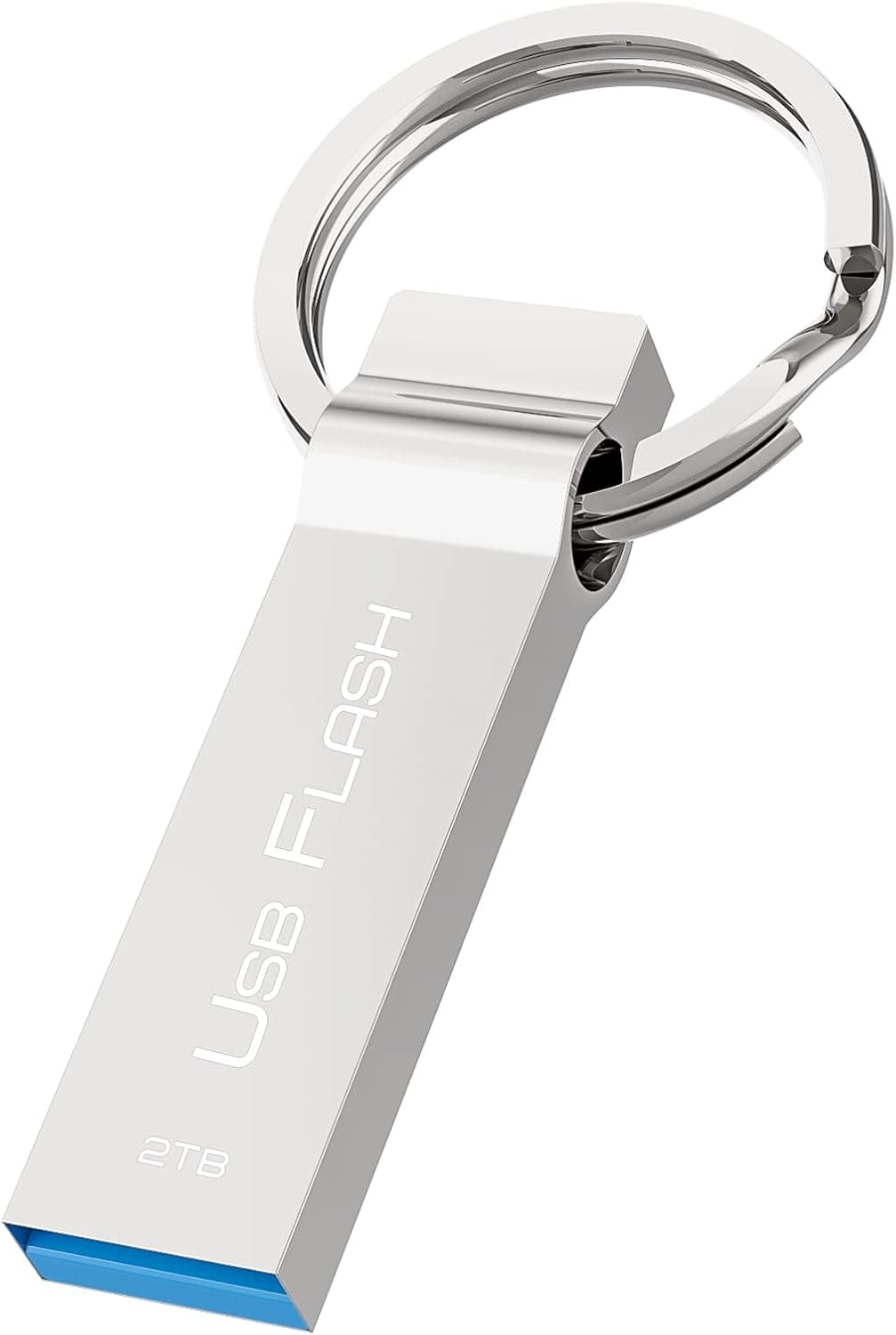 USB Flash Drive 2TB, High-Speed Thumb Drive Waterproof Memory Stick Metal (2000GB) USB Drive Data Storage Pen Drive Jump Drive for Data Backup and Transfer for PC/Laptop