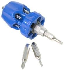 Pocket Multi-bit Screwdriver Includes (7) Bits -- Assorted Colors