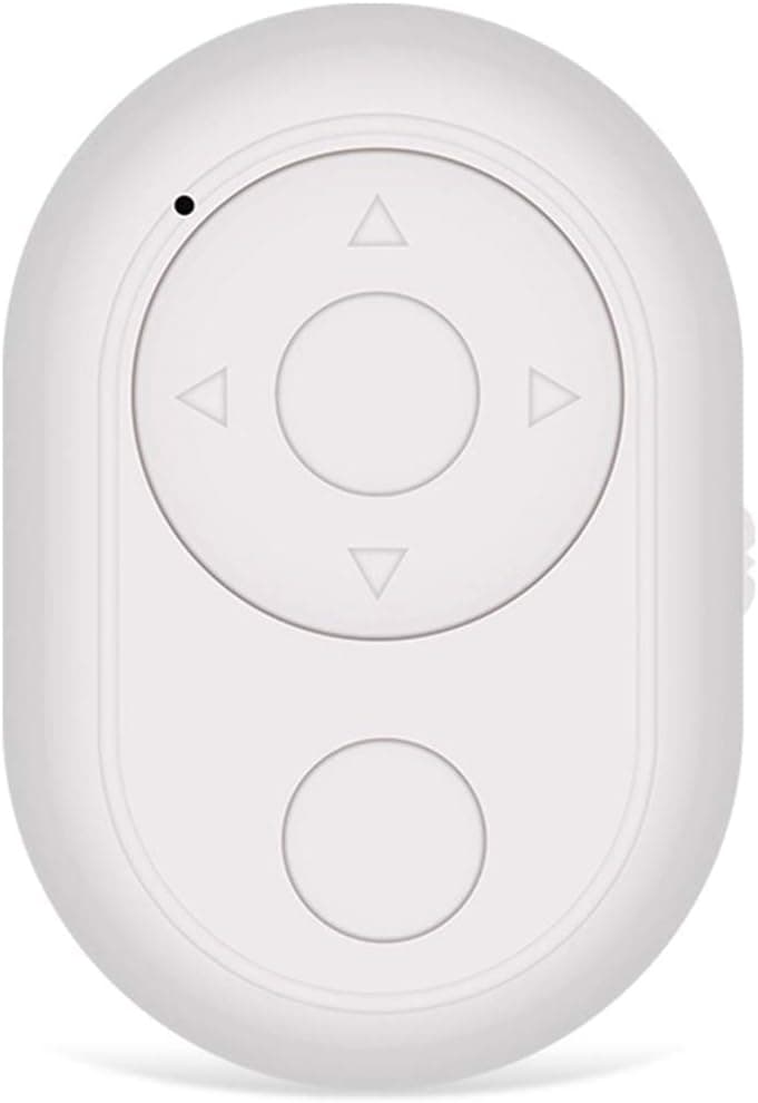 Bluetooth Phone Remote & Page Turner Control - Can Also Use to Scroll Videos for Tiktok and Control to Play/Pause The Video - It Can Work with Most Cellphones/Tablets (Andriod 8.0+ and iOS 13.0+)