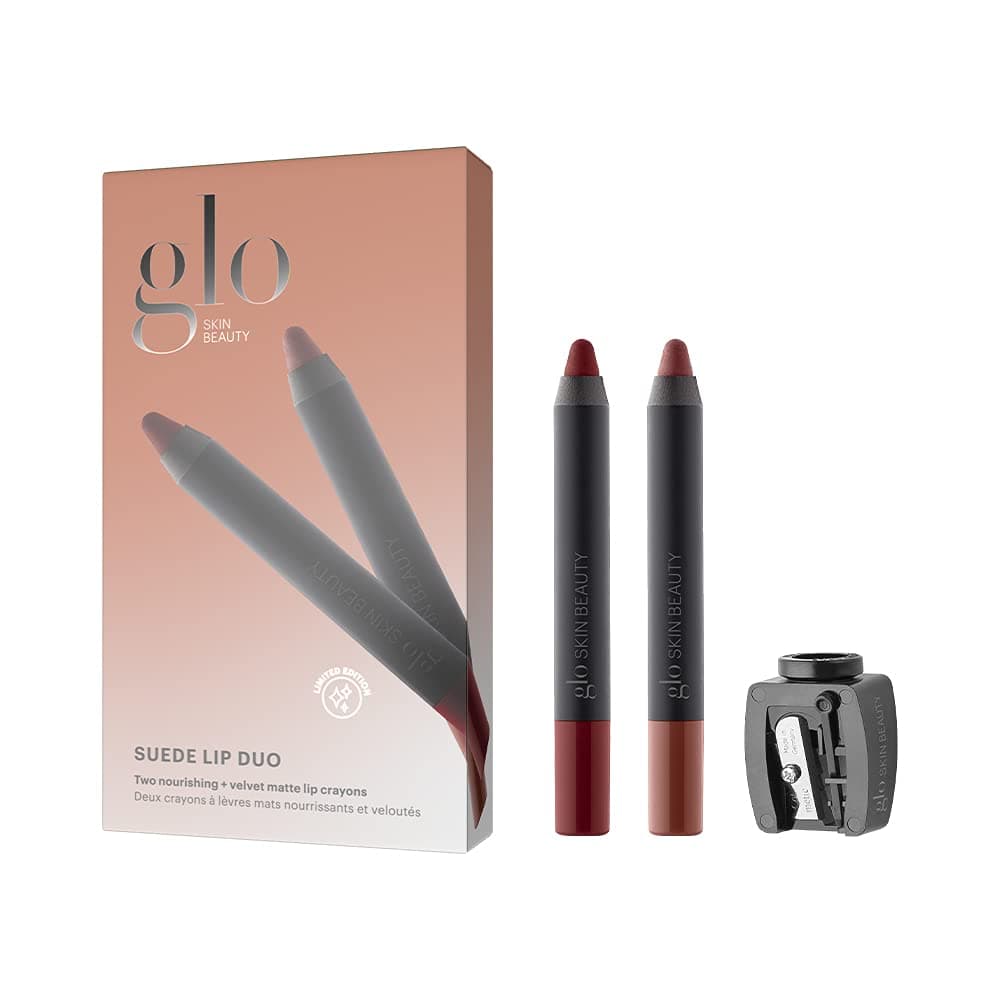 Glo Skin Beauty Suede Lip Duo | Rich-Pigment Lip Color | Nourishing + Vitamin Infused, 1 Count