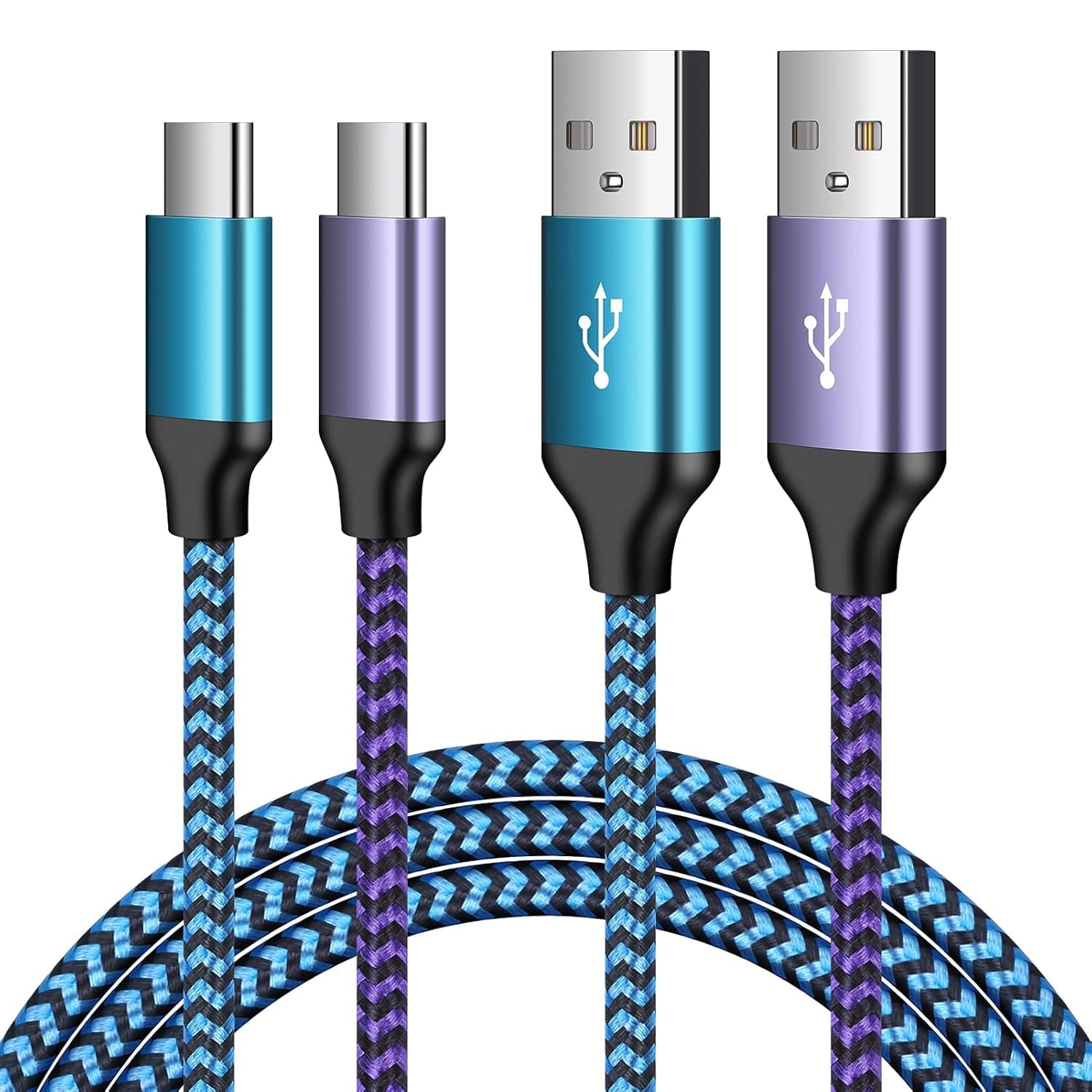 UorMe Type C Charger Cable Compatible for Samsung Galaxy S22,A13 5G,S21 FE,Z Flip/Fold 3,A52,S20, Moto G50 G30, 2 Pack Fast Charging 3FT Cords for LG stylo 5 G6 G5 V30 V20, Pixel 6 Pro,5,4,Nord CE 2