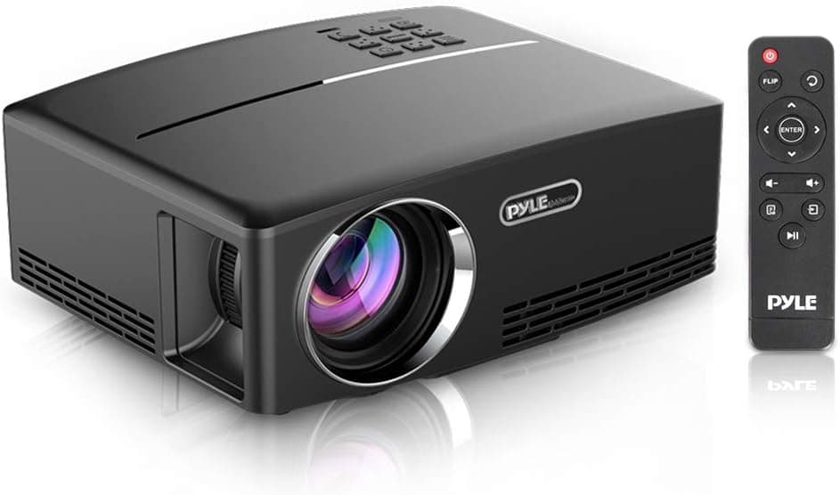 Digital Multimedia Home Theater Projector - HD 1080p Portable Digital Data System Projection w/ LED, USB, HDMI for Entertainment Video Photo Game Full Cinema Movie in your Laptop - Pyle