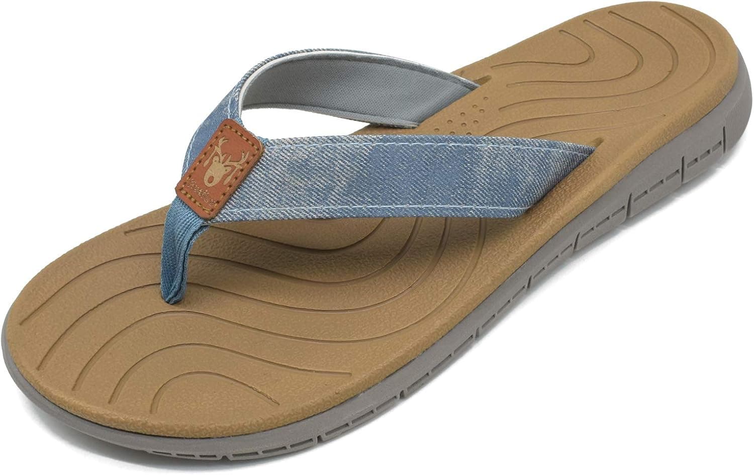 KuaiLu Women's Non-Slip Casual Flip Flop Thong Sandals