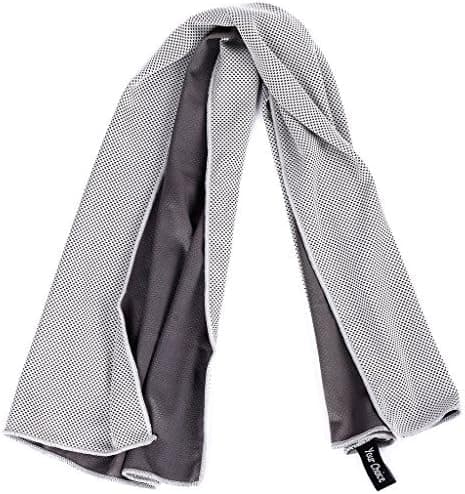 Cool Towel for Camping, Hiking, Backpack, Climbing, Hunting Travel and Outdoor Sports Gray 16x40 Inch