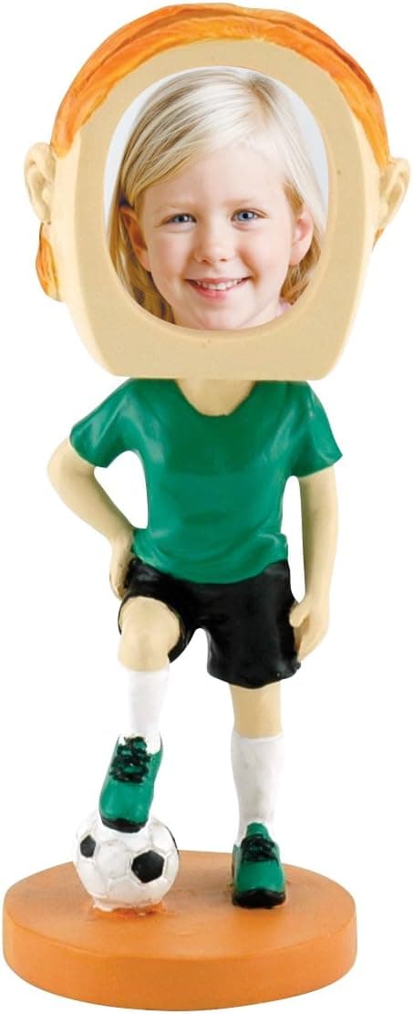 Female Soccer Player Photo Bobble Head