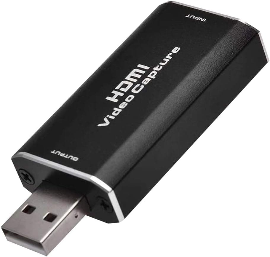 ETIGER Video Capture Card HDMI to USB 1080P HD Audio Grabber Aluminum Alloy Multifunction Video Record Card for Gaming, Streaming, Teaching, Video Conference