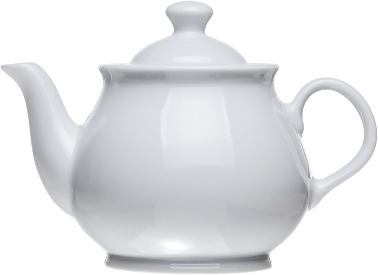 Teapot Classic White Porcelain (3 Size), Restaurant&Hotel Quality (20.2 oz)