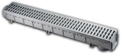 864G Pro Series Channel Drain, Gray, 5-In. - Quantity 6