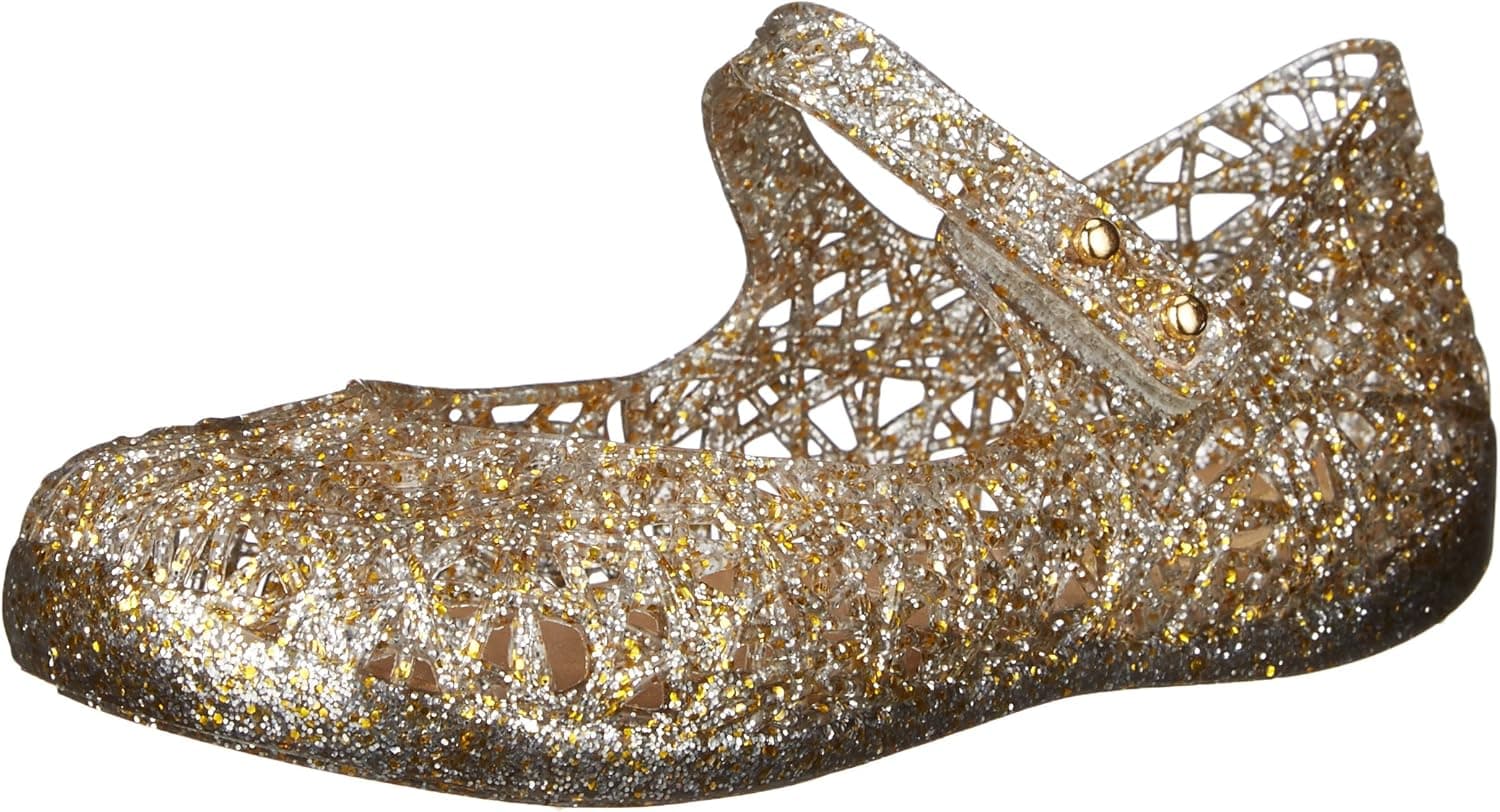 mini melissa Unisex-Child Mini Campana Zig Zag Mary Jane