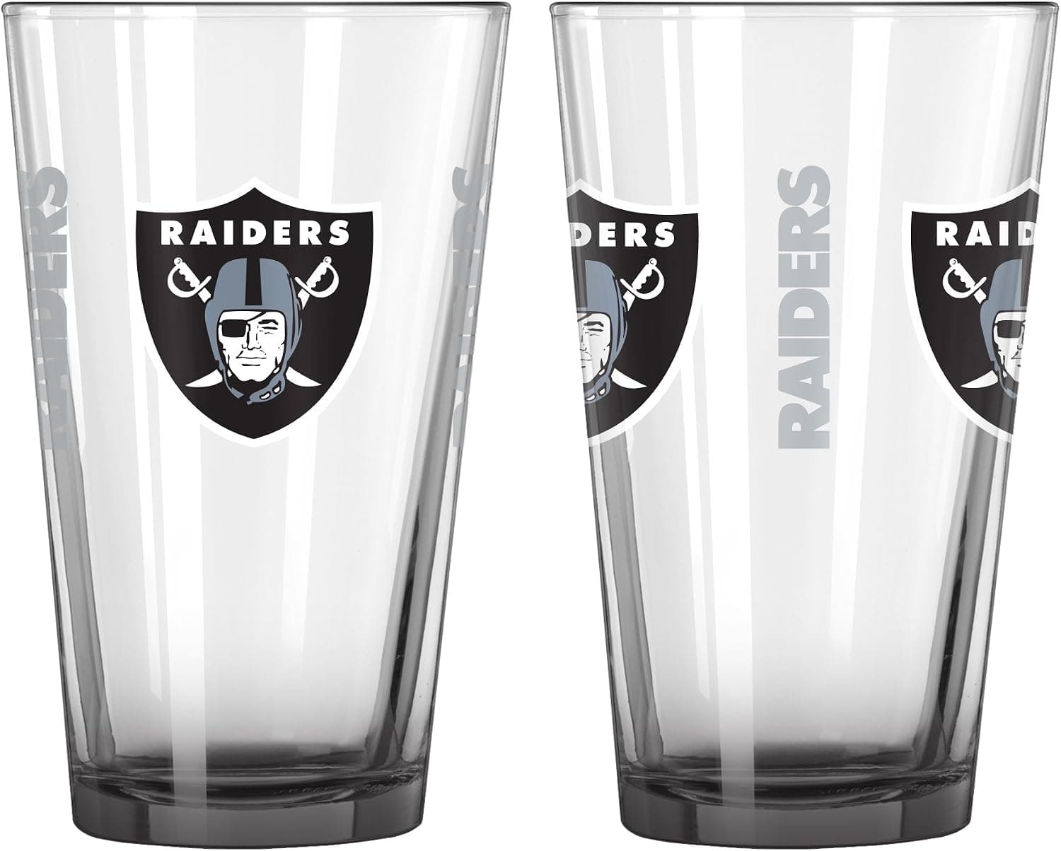 Boelter NFL Elite Pint Glass Set (Pack of 2), 16-Ounce