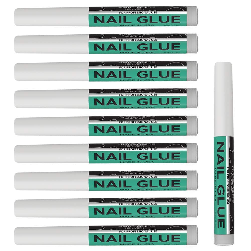 Karlash Nail Tip Glue Adhesive Bond for Acrylic Nails Tips & Fake Nail Art - 0.07 oz for Each Glue (10 PCS)