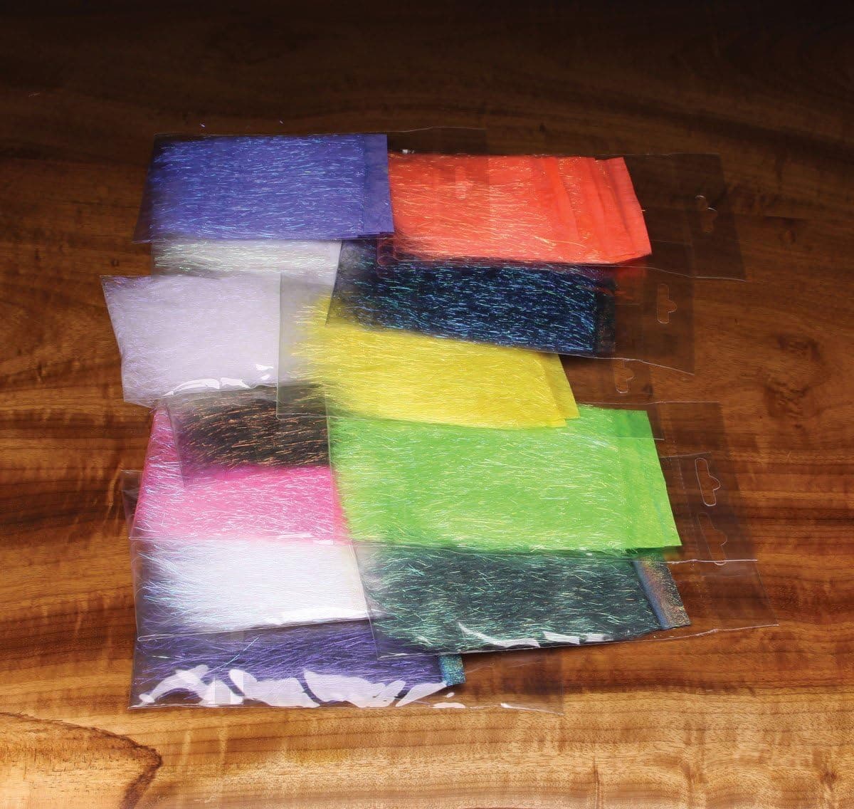 Hareline Dubbin Ice Dub Shimmer Fringe ::: Fly Tying Material