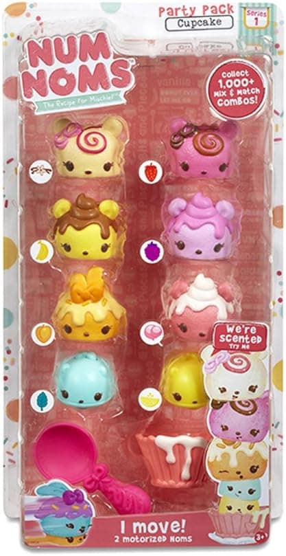 Num Noms ~ Series 1 ~ Cupcake Party Pack Playset, Ages 3+